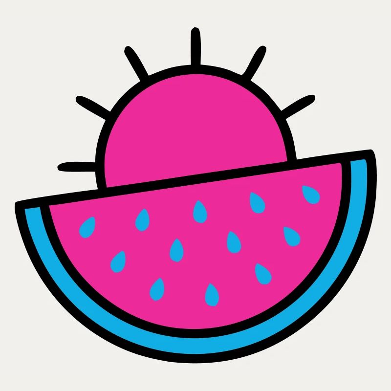 Watermelon Sun 90s Pop Art