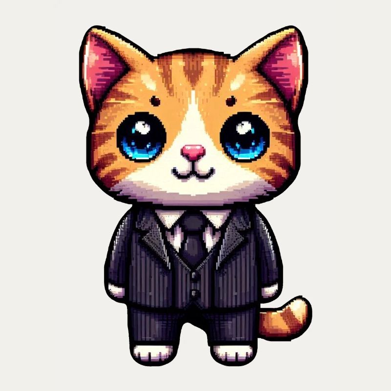 Pixel-Art-Katze