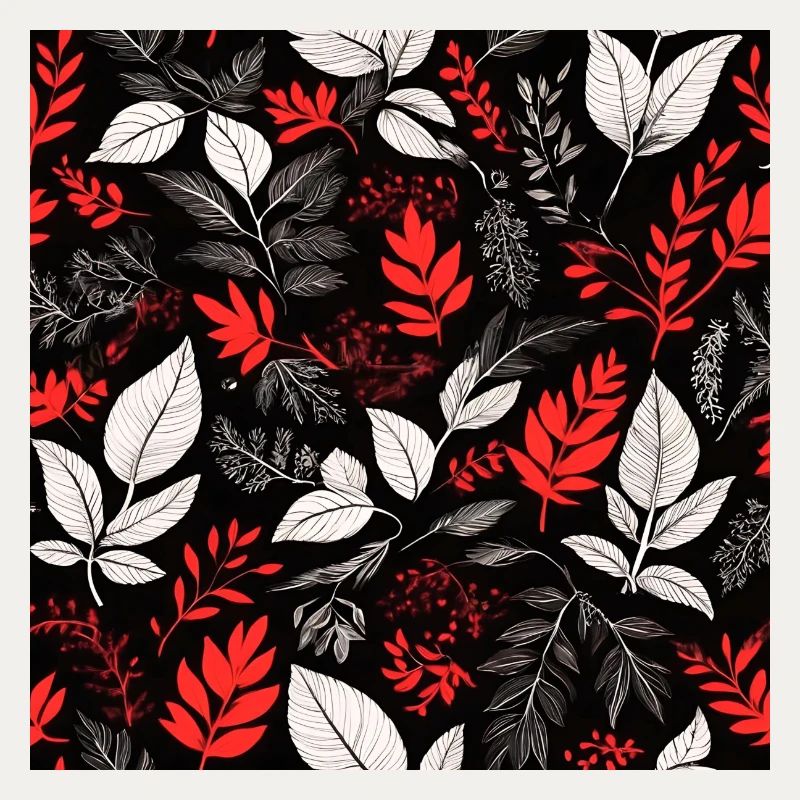 red foliage pattern