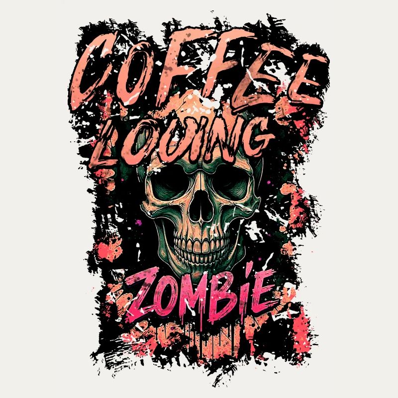 Kaffee Liebender Zombie
