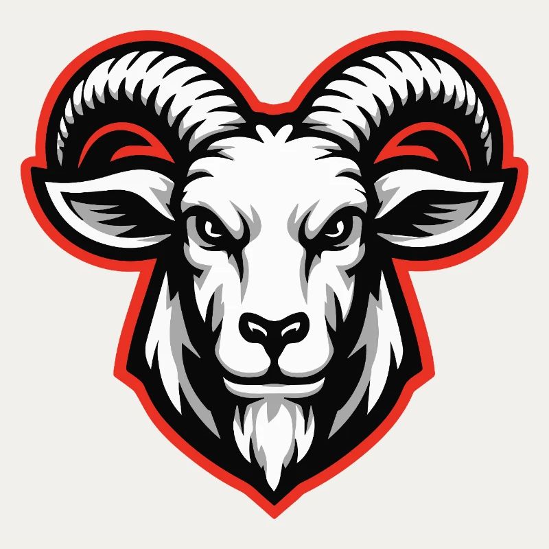 Bold Goat Head Emblem
