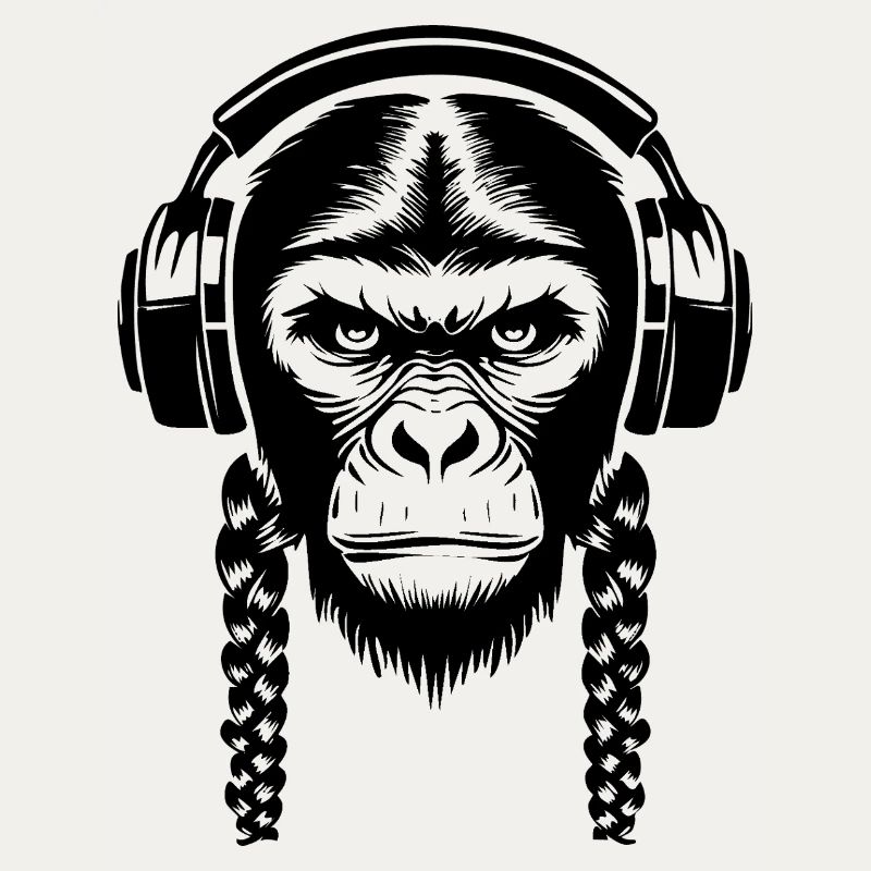 Chemise Funky Monkey Head Loop Beat Edition