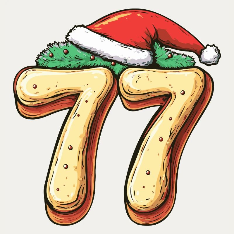 Biscuit de Noël à 77 chiffres