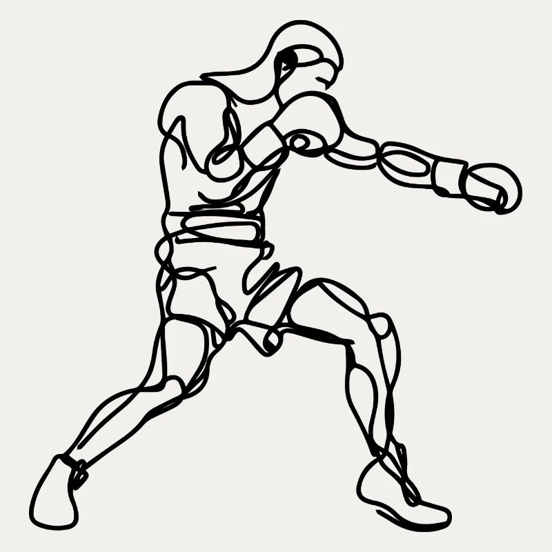 Graphismes de boxe