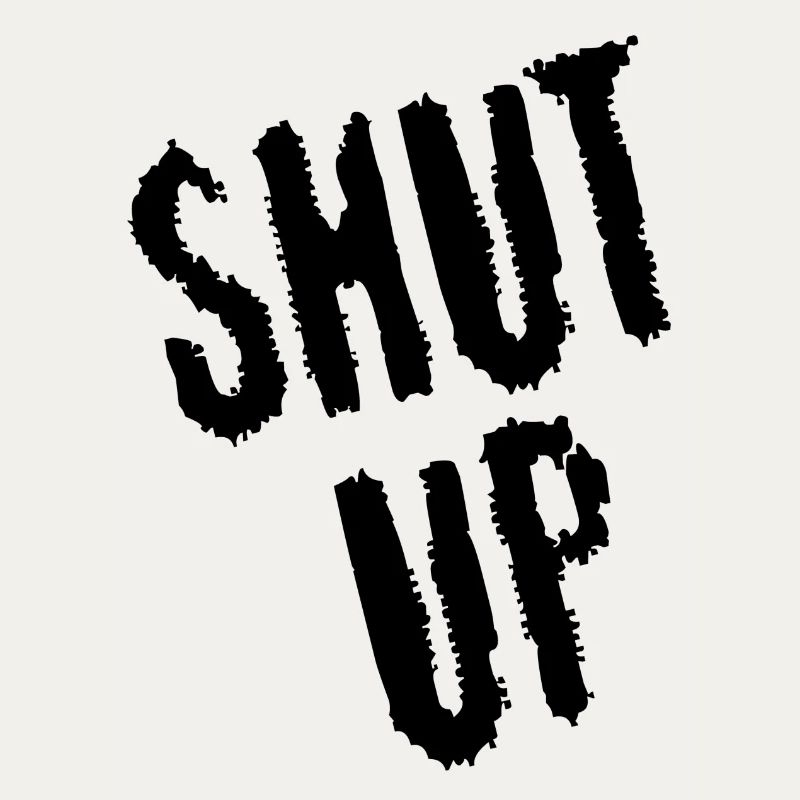 Be quiet! (black)