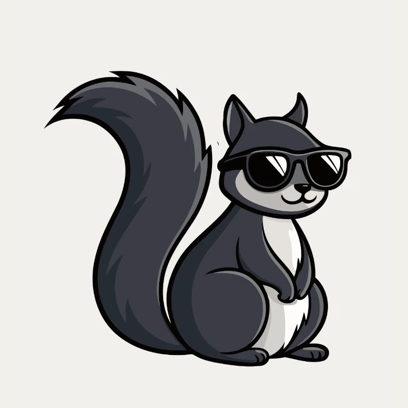 Coole Eichhörnchen-Dunkle Brille