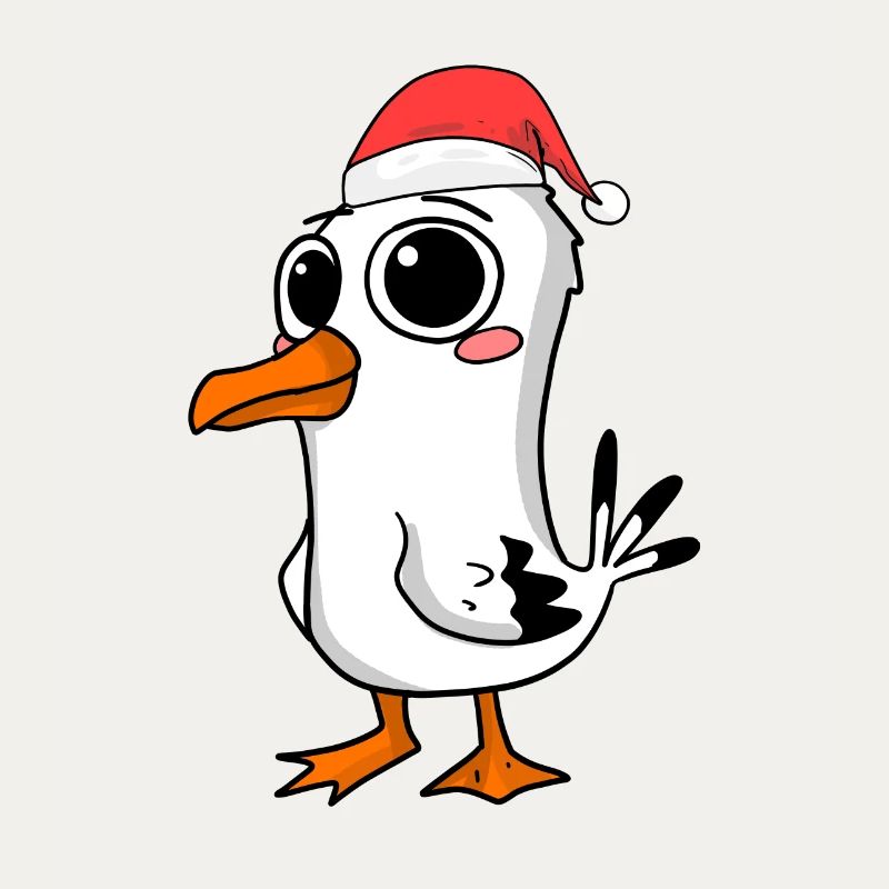 Möwe Weihnachten