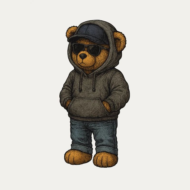 Urban Kapuzenpullover Bär