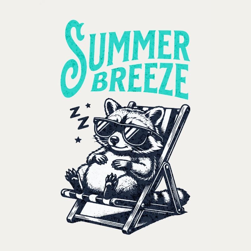 Waschbär Sommer