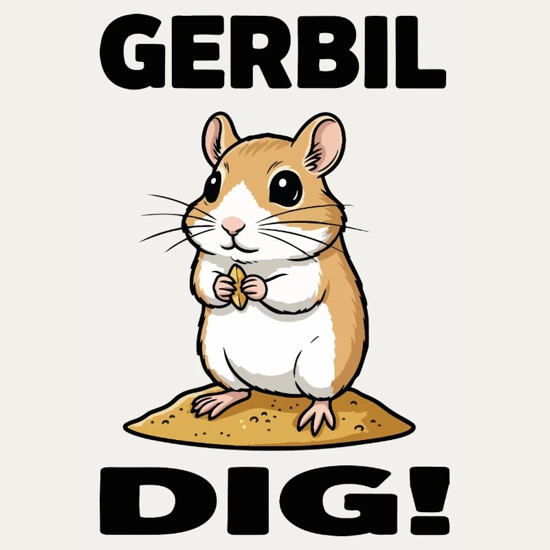 Gerbille Dig Gerbil Rongeur Grain Sable