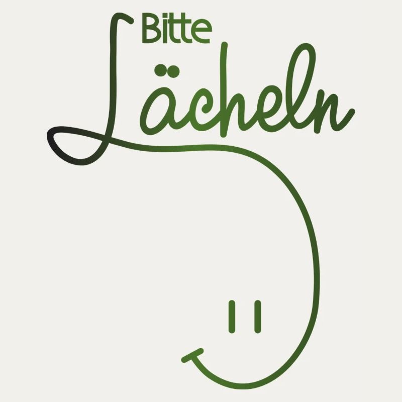 Bitte lächeln, please smile, smiley,