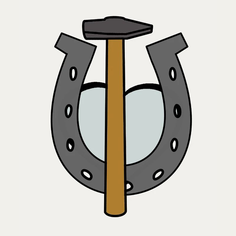 Sabot Cheval Maréchal-ferrant Fer à cheval Forgeron Forgeron
