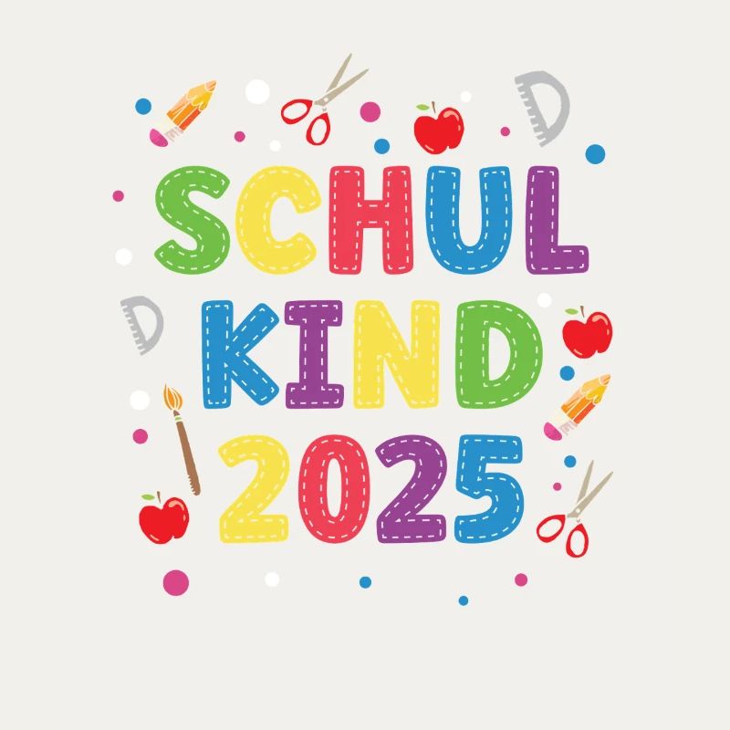 SchulKind 2025 Farbiges Schuldesign