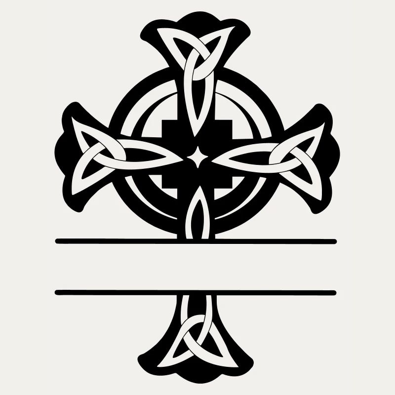 Keltisches Kreuz Logo oder Monogramm