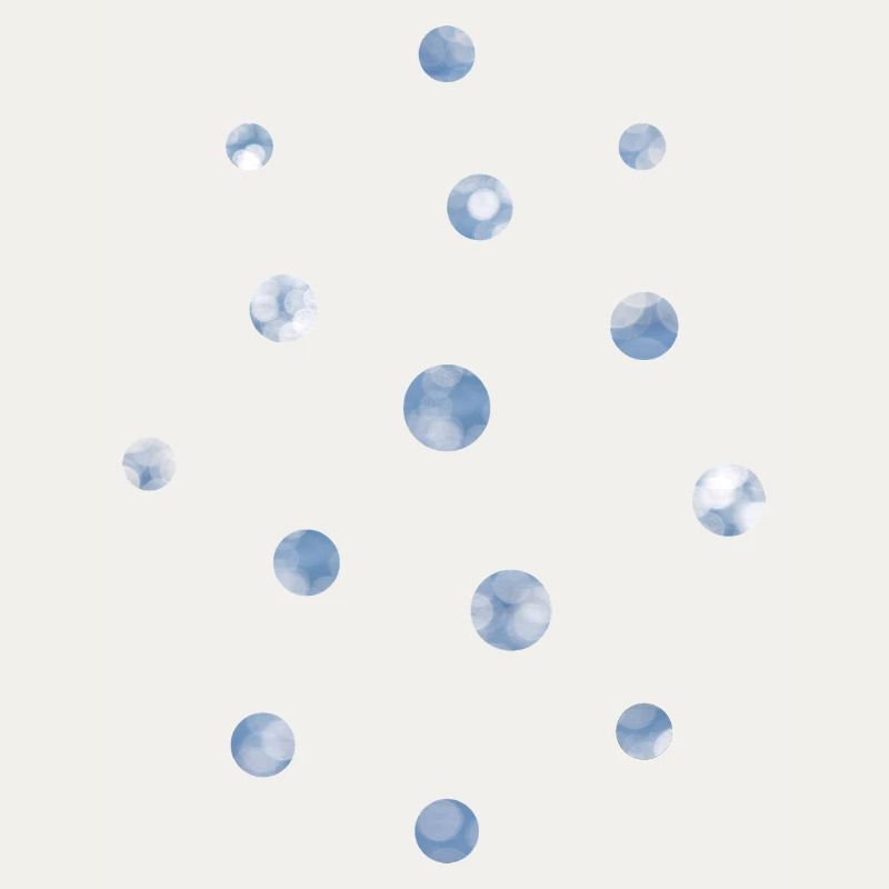 Blue Bokeh Light Points Pattern