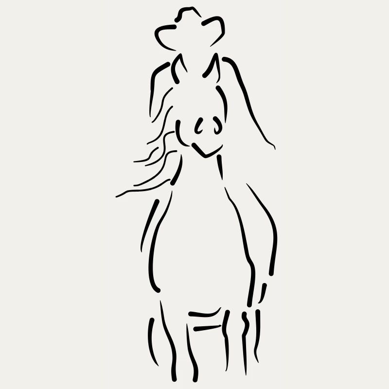 Sliding Stop-Pferd