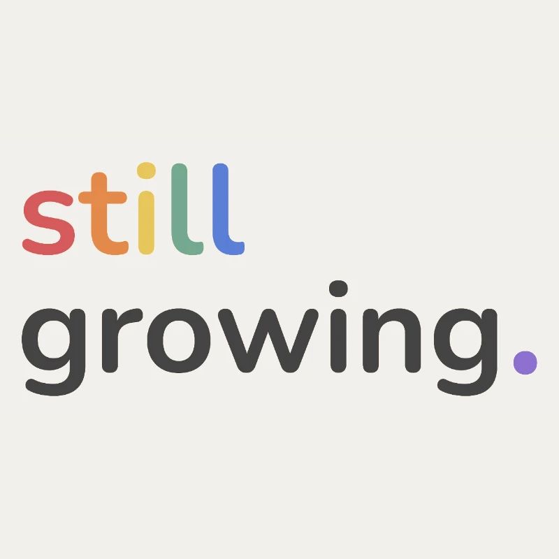 Still Growing Pride Regenbogen minimalistisch