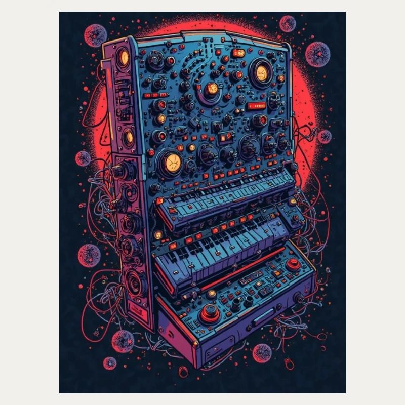 Futuristic electronic music device