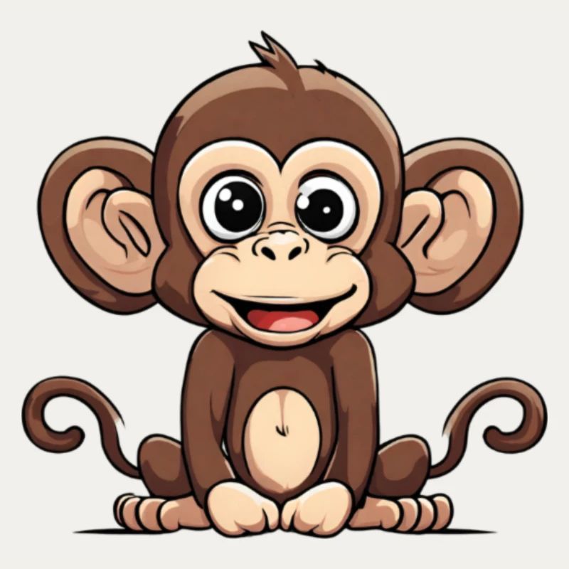 Cartoon Affe süßes Design
