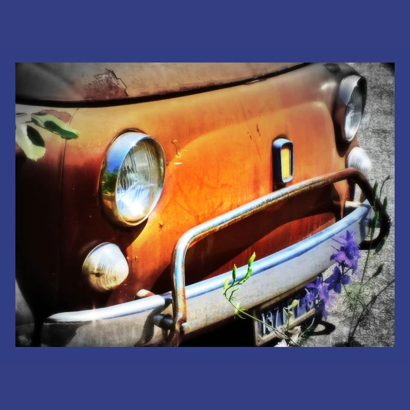 Rostiges Oldtimer Front Design
