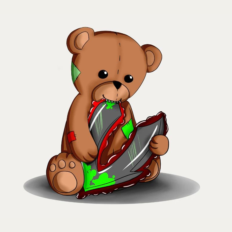 Teddy mit Logo