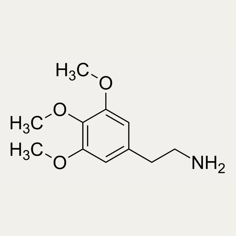 Formule structurale mescaline mescaline