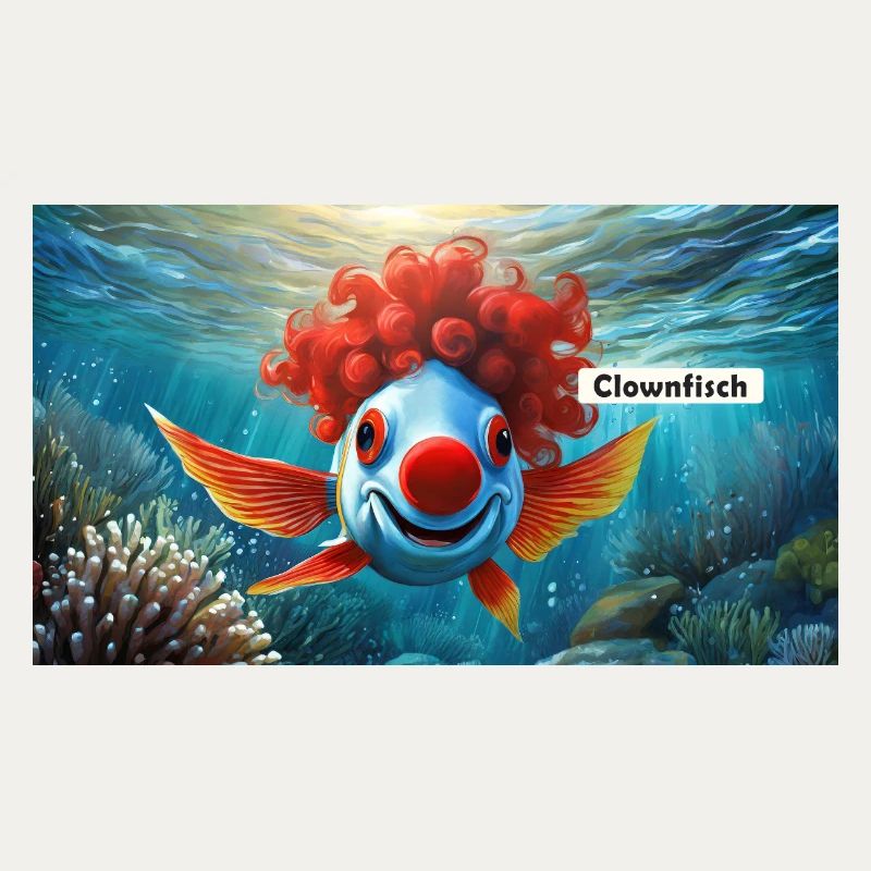 Pun ambiguous german expression - Clownfisch