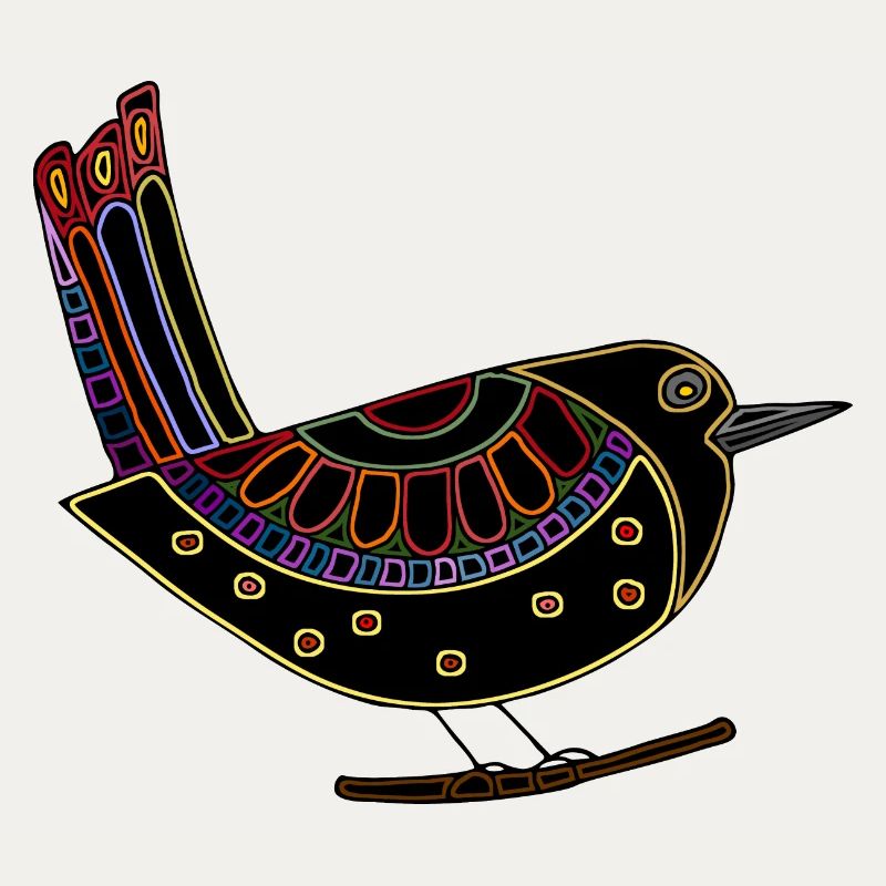 Bunter Vogel