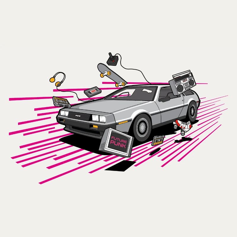 Delorean Future Punk Oldtimer Youngtimer Retro 80s