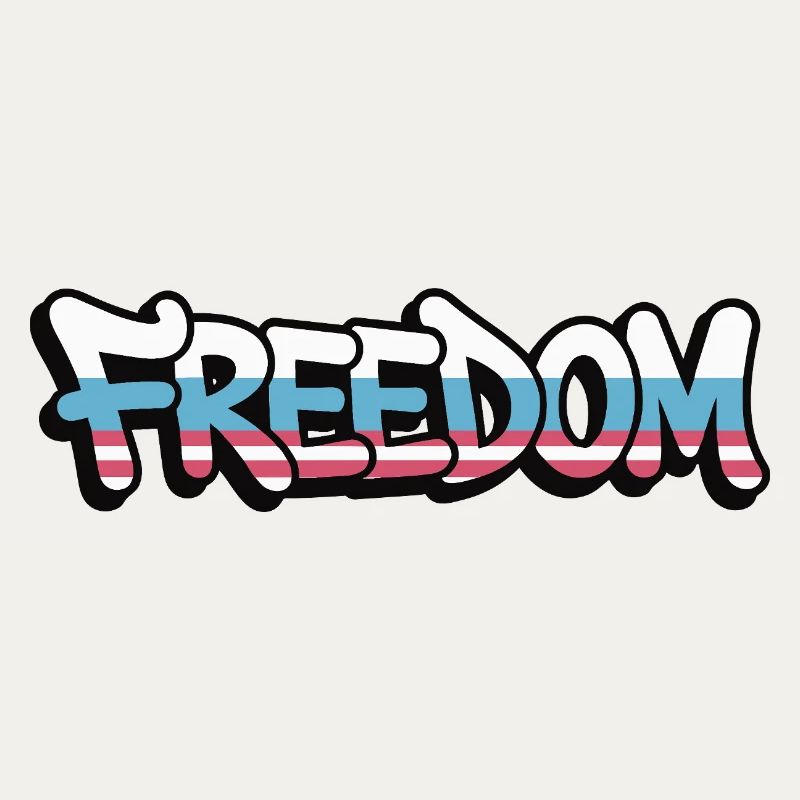 Freedom Typography Statement Design