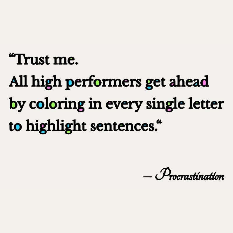 Procrastination