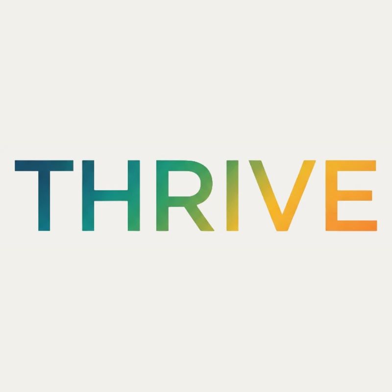 Thrive Gradient Schriftzug