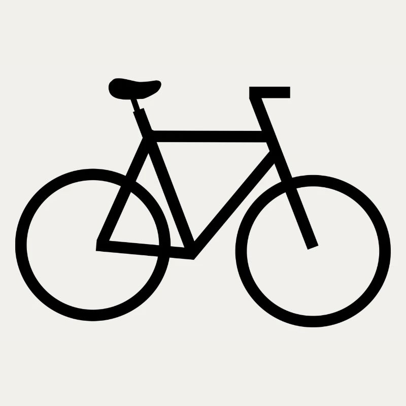 Image d’ombre du logo de vélo simple