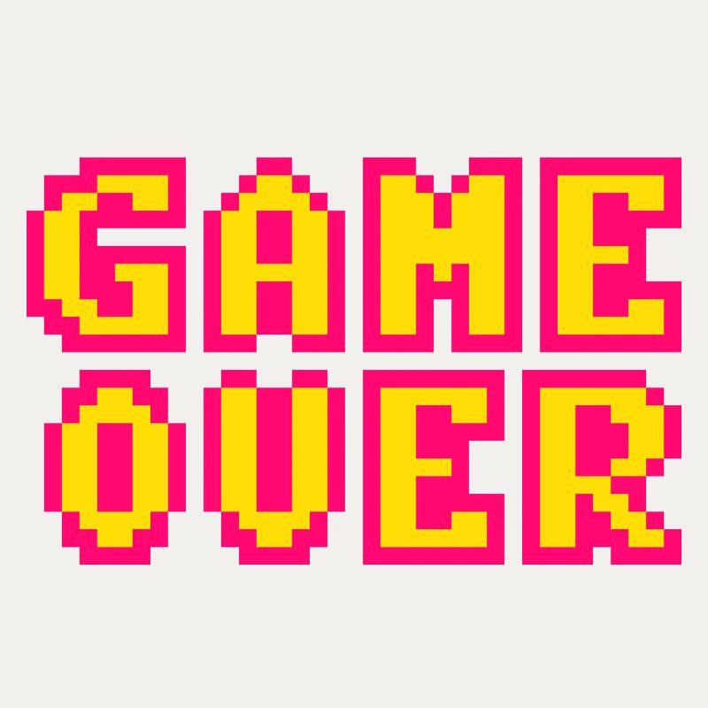 Game Over Retrogaming Vintage Pixel