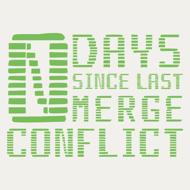 Merge Conflict Software Developer Entwickler Geek