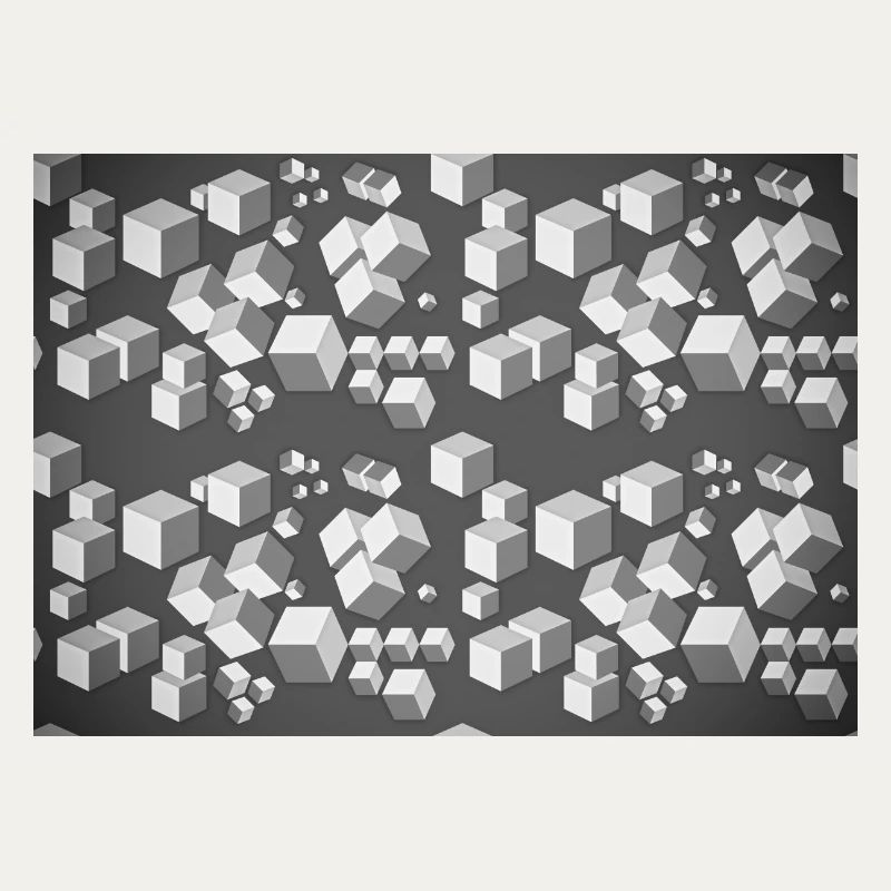 Deco pattern grey-white