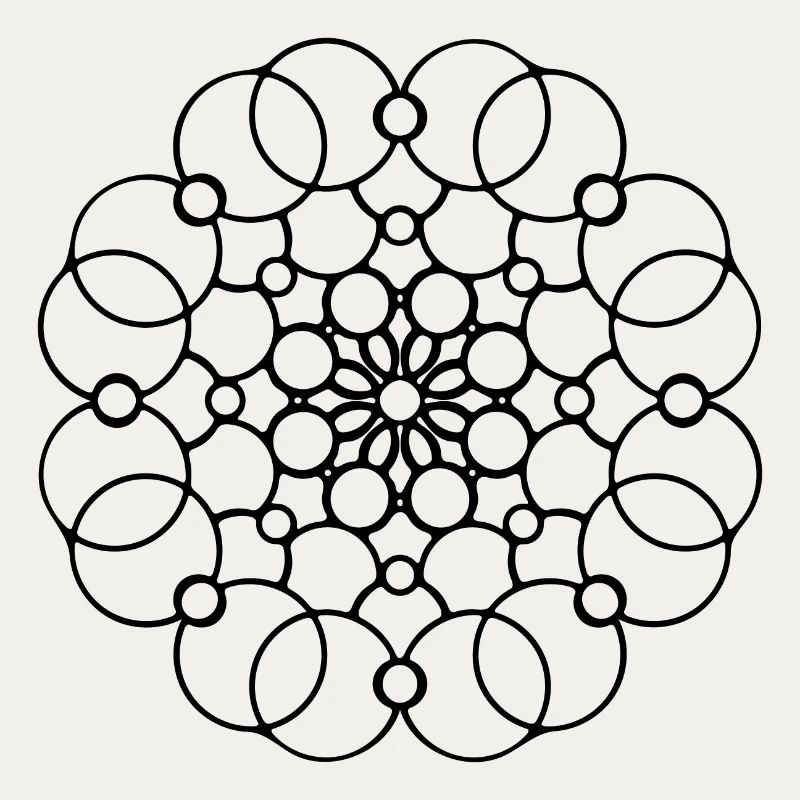 Geometric Mandala Round Pattern Circles Shape