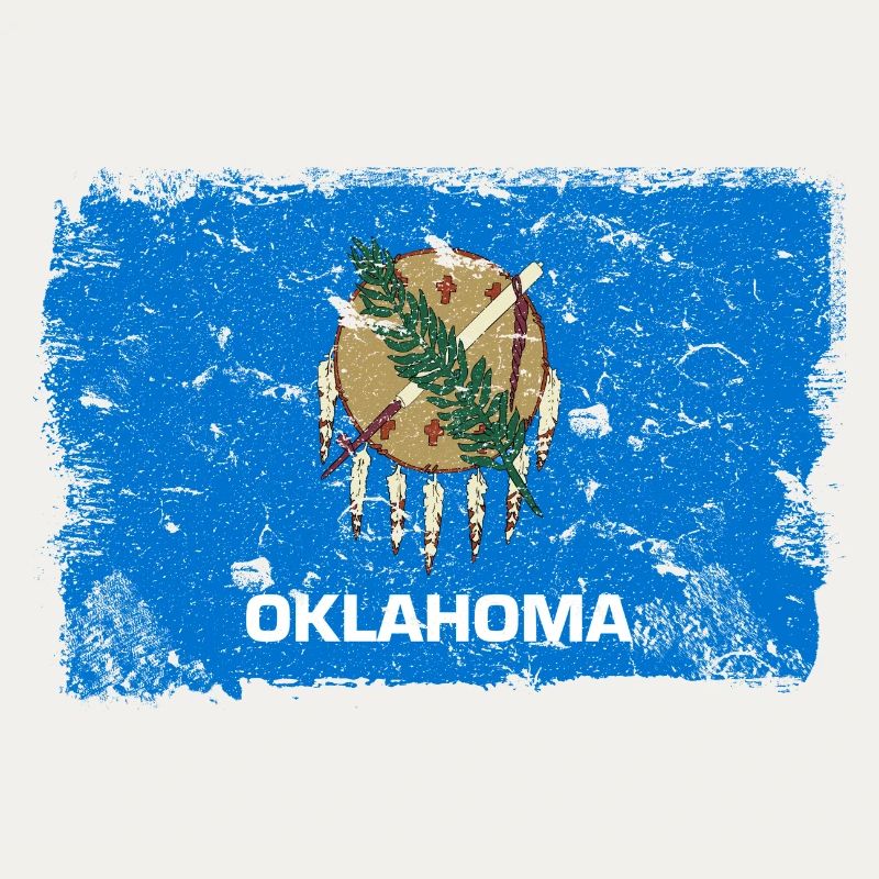 Oklahoma Drapeau Vintage