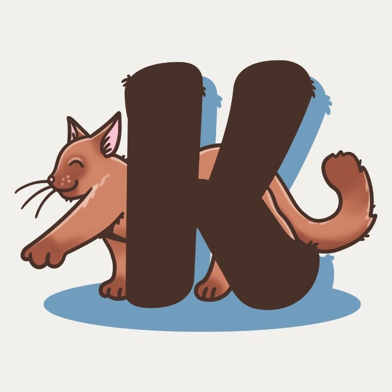 Katze Buchstabe K