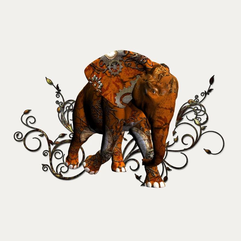 Atemberaubender Steampunk-Elefant