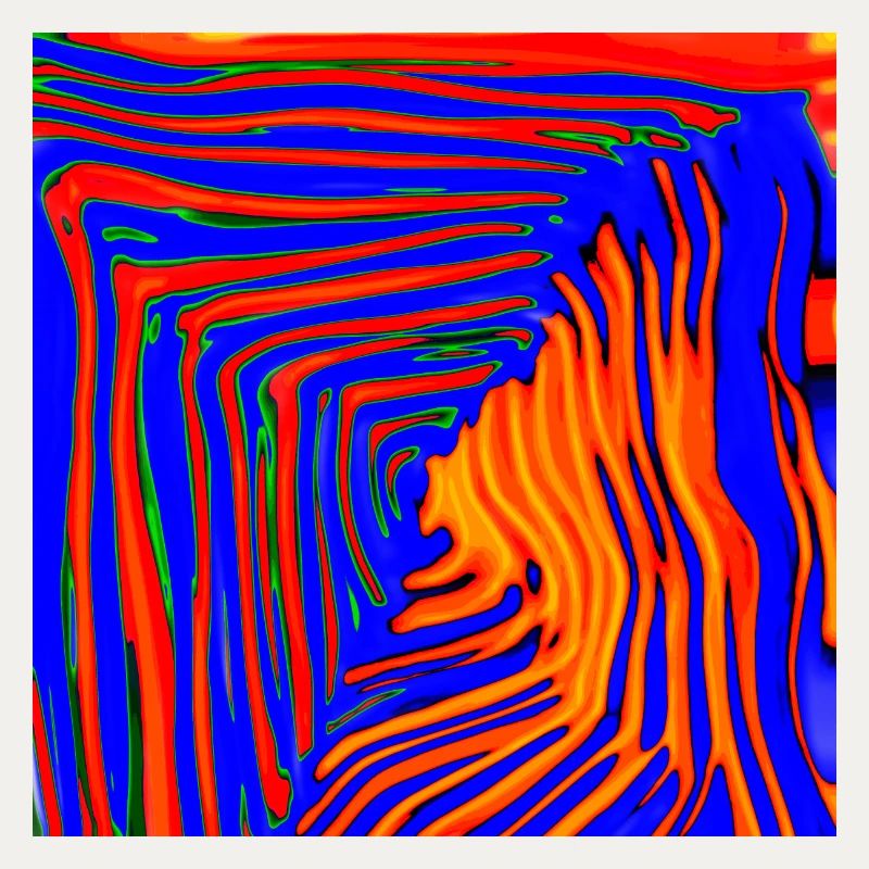 blu and orange tunnel