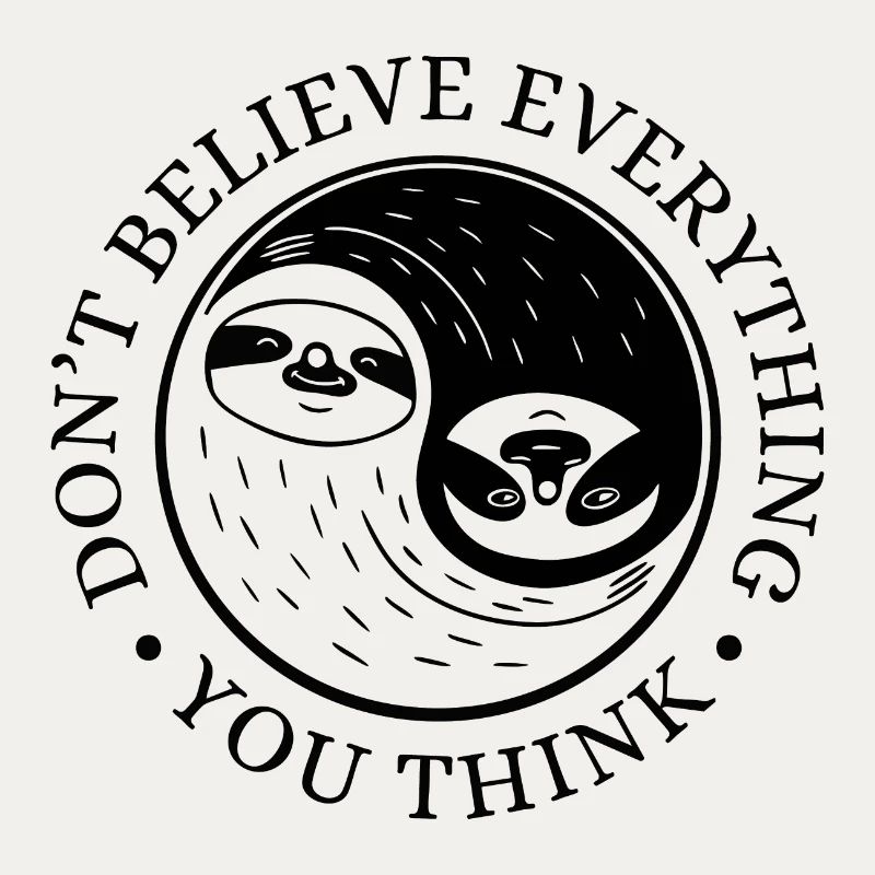 Yin-Yang Sloth – Serenity & Balance