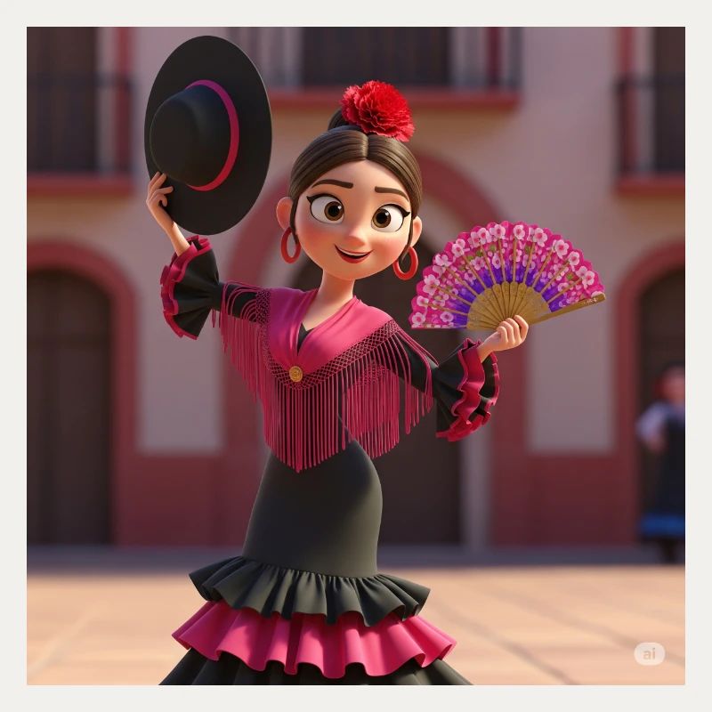 Flamenco mit Kunst