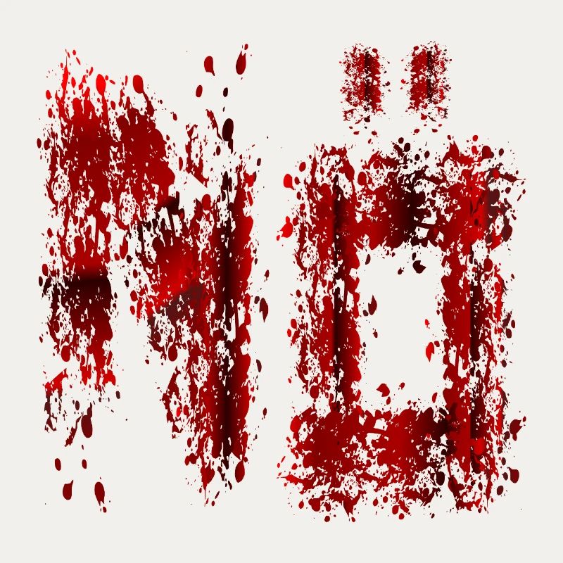 HALLOWEEN BLUTFLECKEN BLUT NEIN