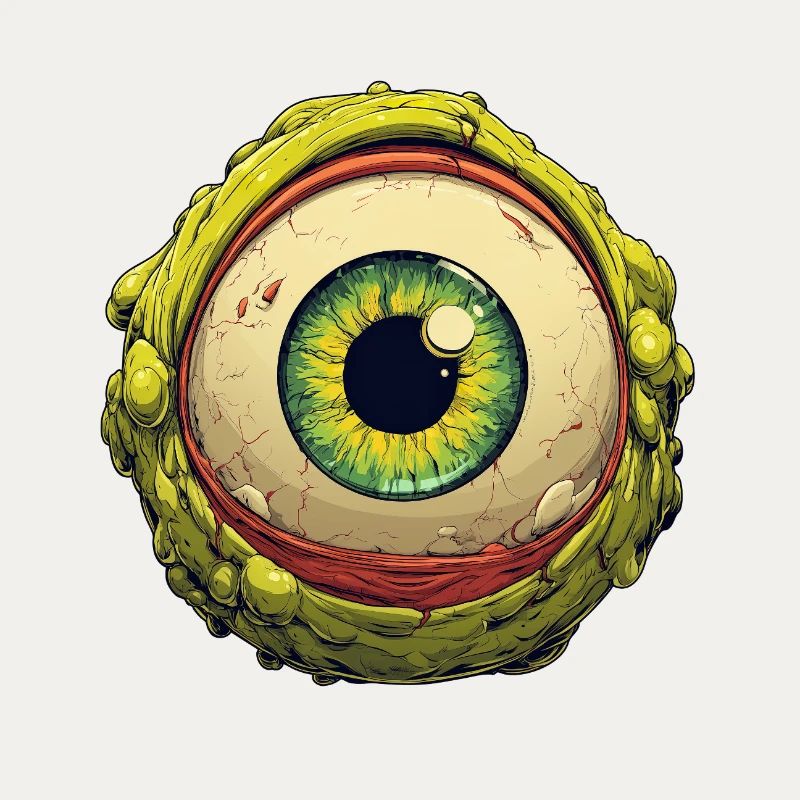 Oeil extraterrestre Orbe Regard verdoyant