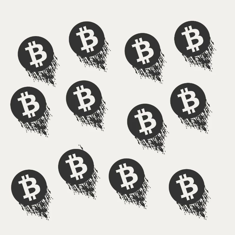 Bitcoin Pinselmuster Serie