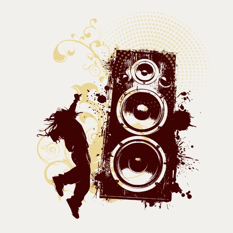 Gravure Sonore Grunge Doré