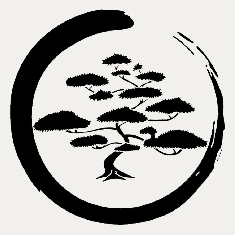 Schwarzer japanischer Baum