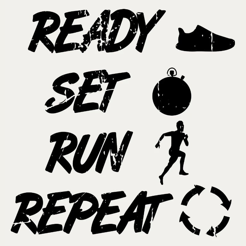 Lustige Läufer Routine