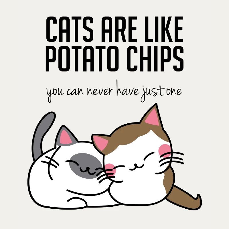 Chats: Les chats sont comme des pommes chips ...